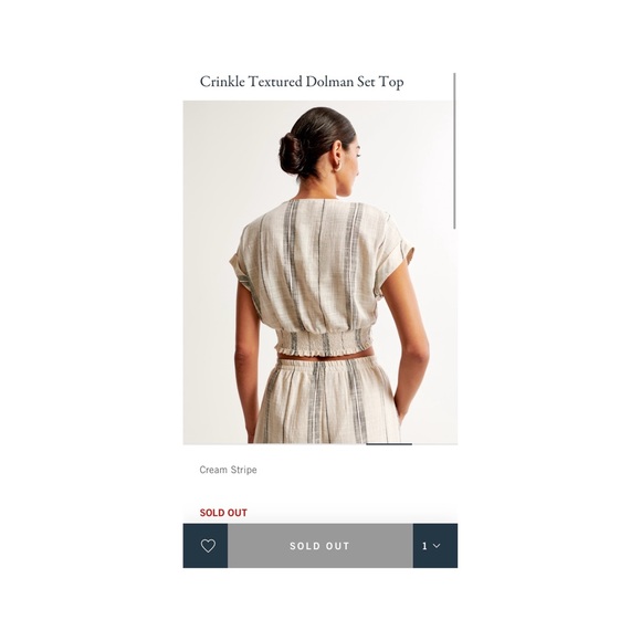 Abercrombie & Fitch Crinkle Textured Dolman Top - Picture 2 of 2